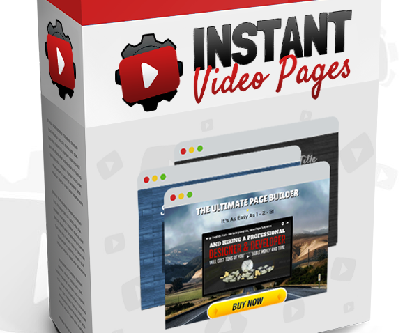 Instant Video Pages Web Page Builder Software